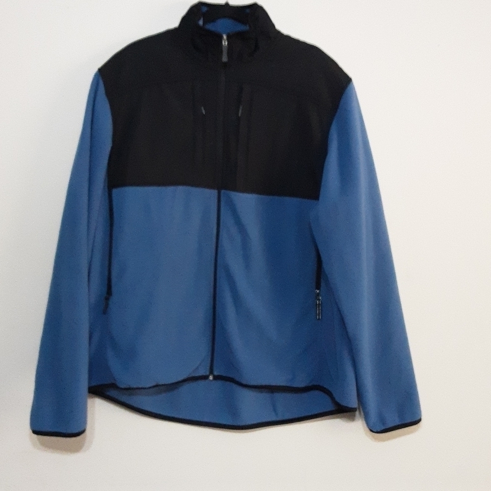 Wrangler expedition men's jackets fleece nylon mixed zip up 2XL outdoor Hiking